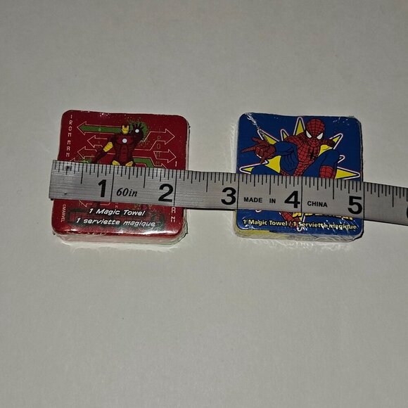 NEW 2 Marvel Spider-Man Magic Towel Lot 100% Cotton 11" x 11" SEALED - Picture 5 of 5